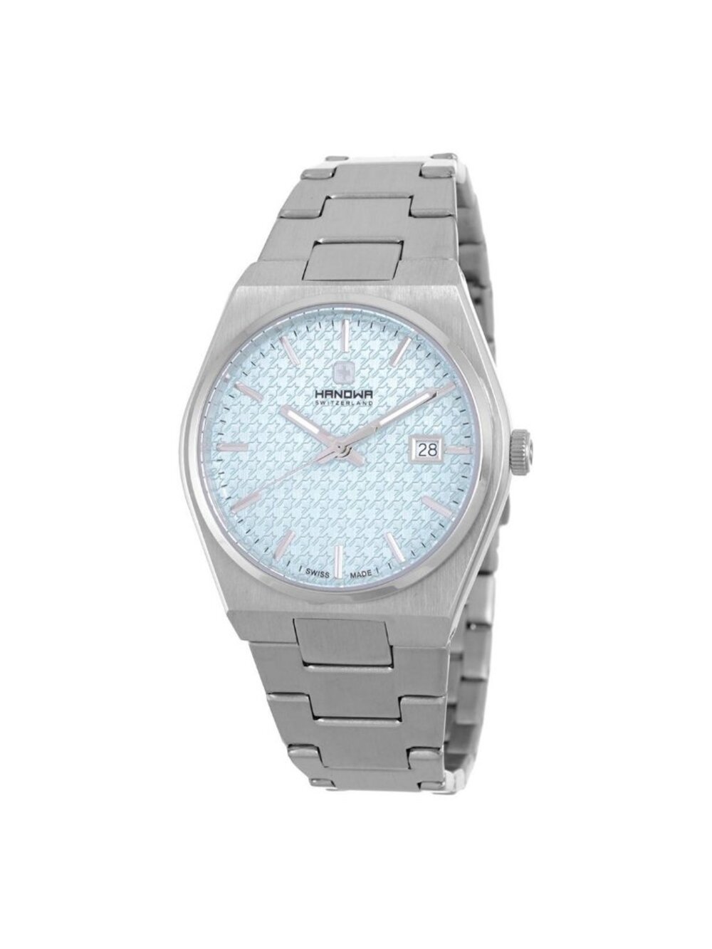 NWT Hanowa Lancy Quartz Light Blue Dial Ladies Watch